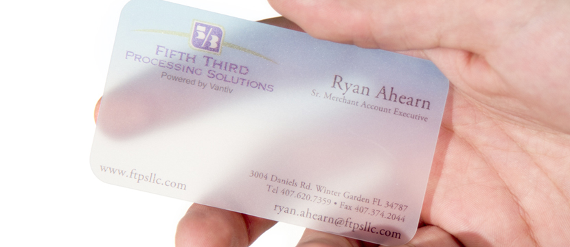 Fifth Third Frosted Business Cards