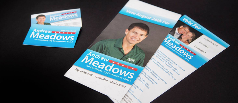 Andrew Meadows Campaign Flyers