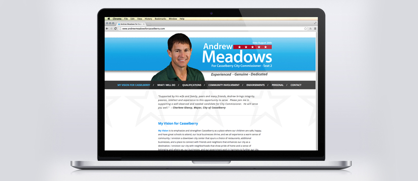 Andrew Meadows Website Development