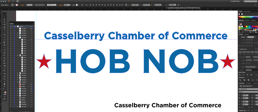 Casselberry Chamber Hob Nob Branding Design